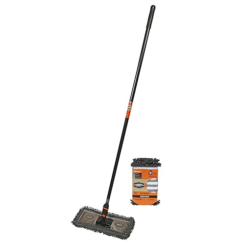 SEWOPT - Fregona o trapeador de polvo de 18 pulgadas con microfibra, combo