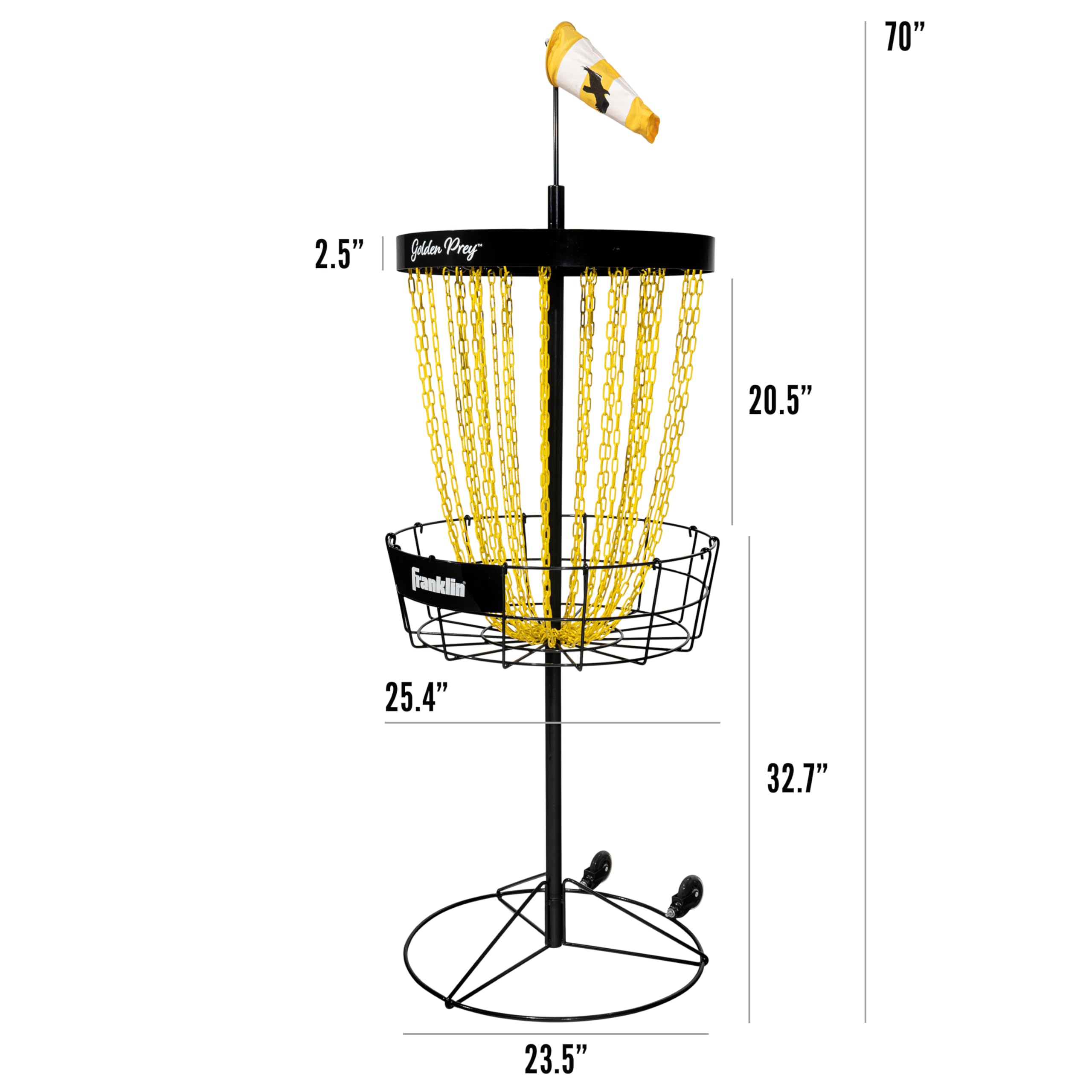 Franklin Sports Disc Golf Baskets - Portable Disc Golf Target with Chains Included - Disc Golf Basket Stand Equipment for Hole Course Creation product thumbnail 5