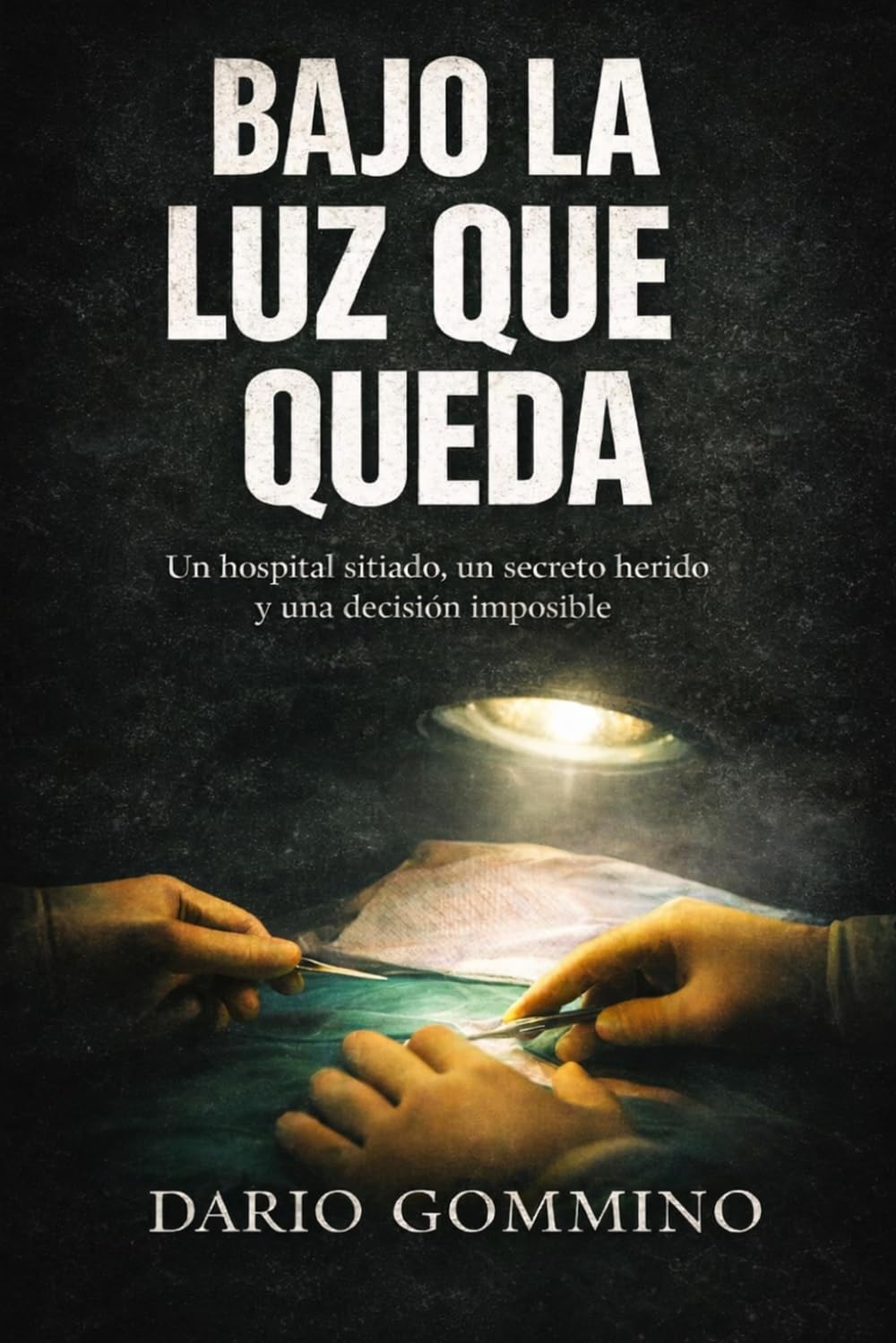 Bajo la luz que queda: Un hospital sitiado, un secreto herido y una decisión imposible