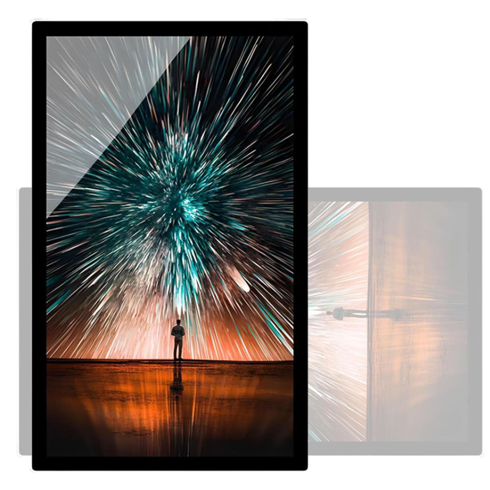 Digital Signage Display, kommerzieller Media-Player, intelligenter Split-Bildschirm, Hoch- und Querformat, 47,7 cm bis 124,5 cm Optionen