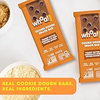 Vista 6 de Whoa Dough - Barras de masa de galletas comestibles, certificadas sin OMG, Kosher y sin gluten, bocadillos saludables, aperitivos a base de plantas