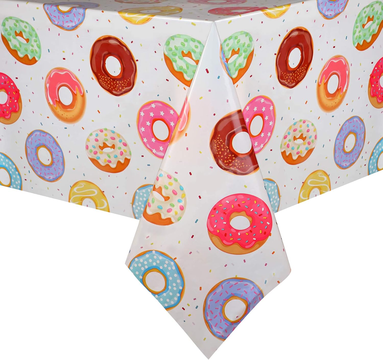 3 Pieces Donut Dessert Party Plastic Table Cover Rectangle