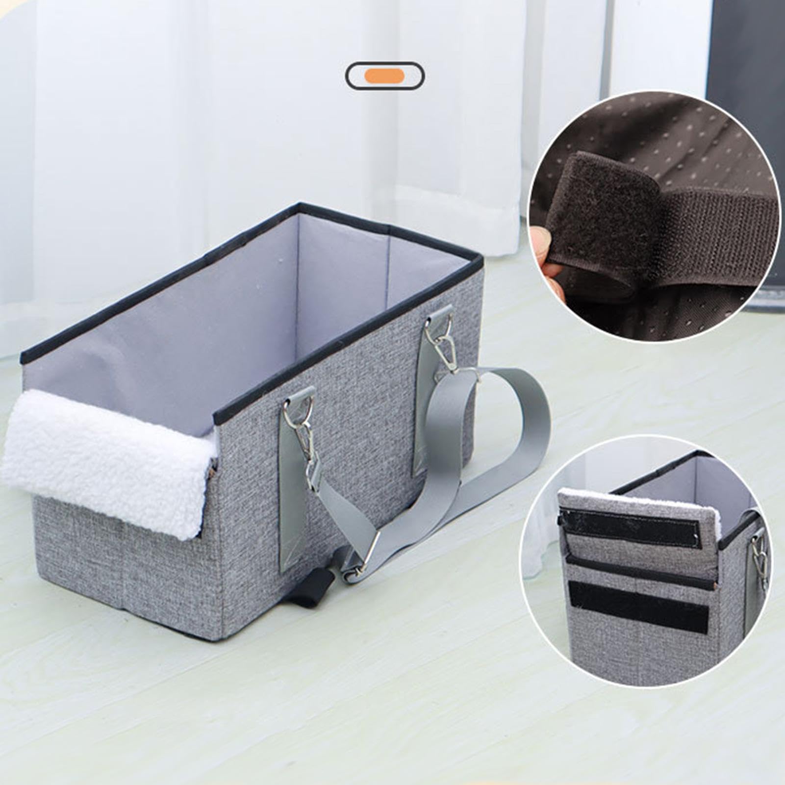 Folding Cat Dog Seat, Car Center Console Pet Seat, Travel Bags For Pets, Road-Trip Pet Accessories, Lightweight Pet Carrier, Pet Seat For Cars, Comfortable Pet Travel Seat, Cozy Cat Dog Car Seat