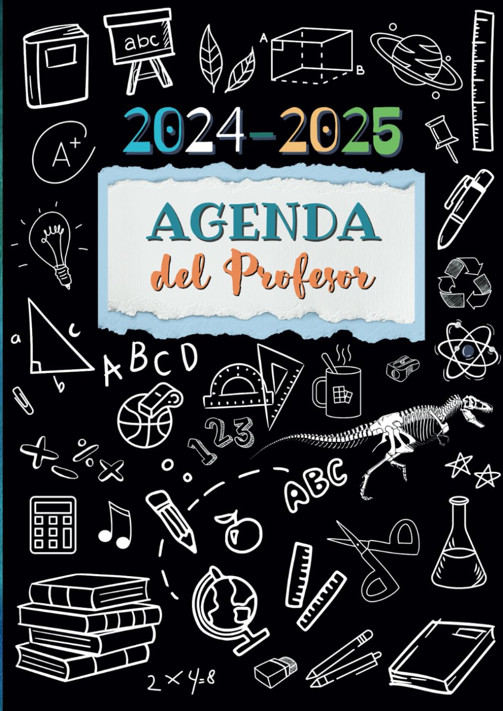 Agenda del profesor 2024 2025: Planificador semanal y cuaderno del profesor de infantil, primaria, secundaria o bachiller. Regalo para maestro. DIN A4