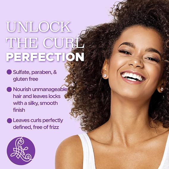 Luseta Curl Defining Cream Enhances Waves and Curls Hydrating and Moisturizing Leave in Cream for Curly Hair Frizz Control Add Shine Sulfate Free 5.07 oz | Enhances Natural Waves & Curls, Restore Bounce, Helps Smooth Dry Strands, Control Frizz and Keeps Curls Soft and Manageable