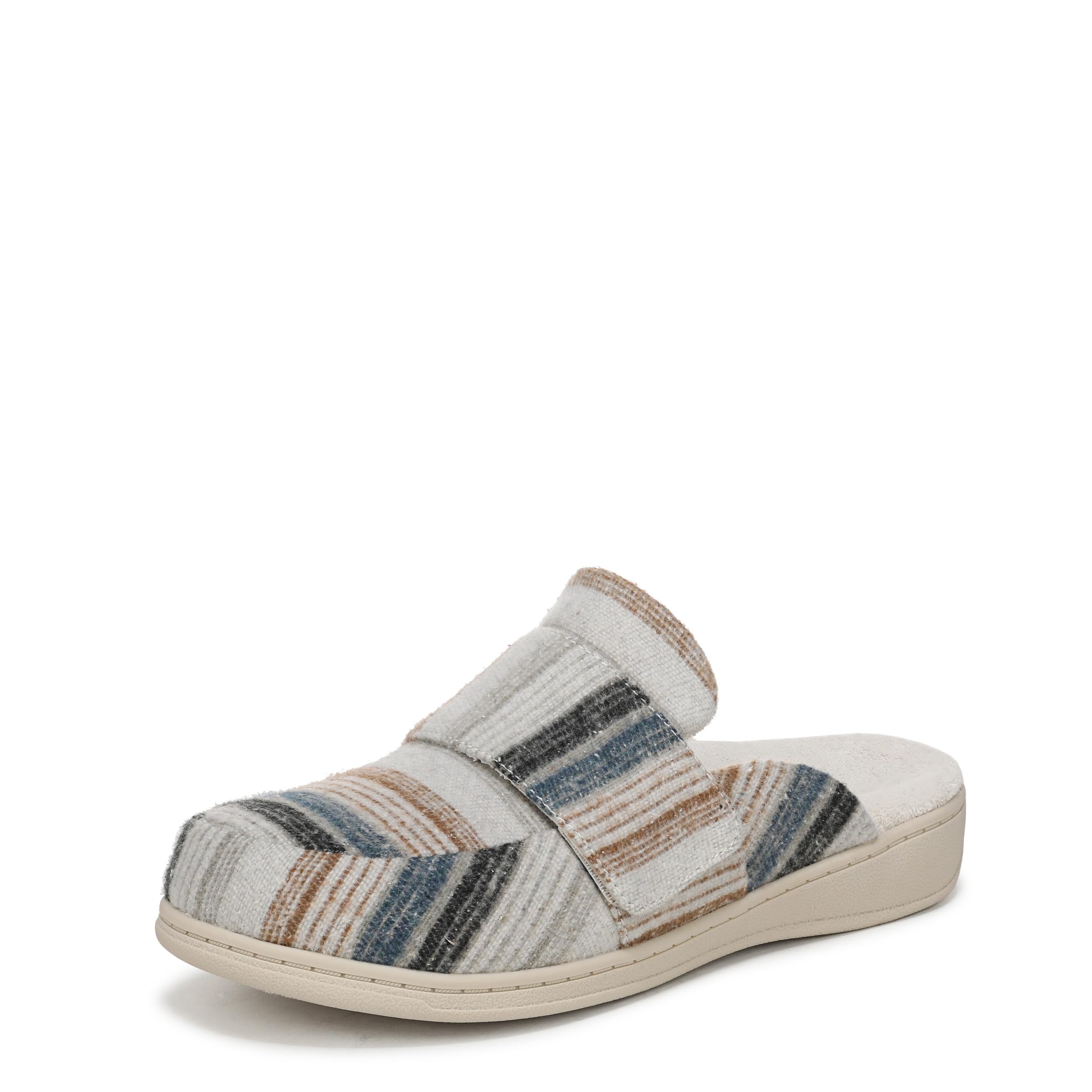 Vionic Women’s Gemma Mule Slipper - Comfortable Spa House Slippers That Include Three-Zone Comfort with Orthotic Insole Arch Support, Soft House Shoes for Ladies