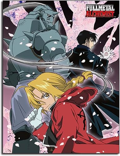 Great Eastern Entertainment Fullmetal Alchemist Elric Brothers Ed y Al, Roy Mustang Group Sublimation Manta