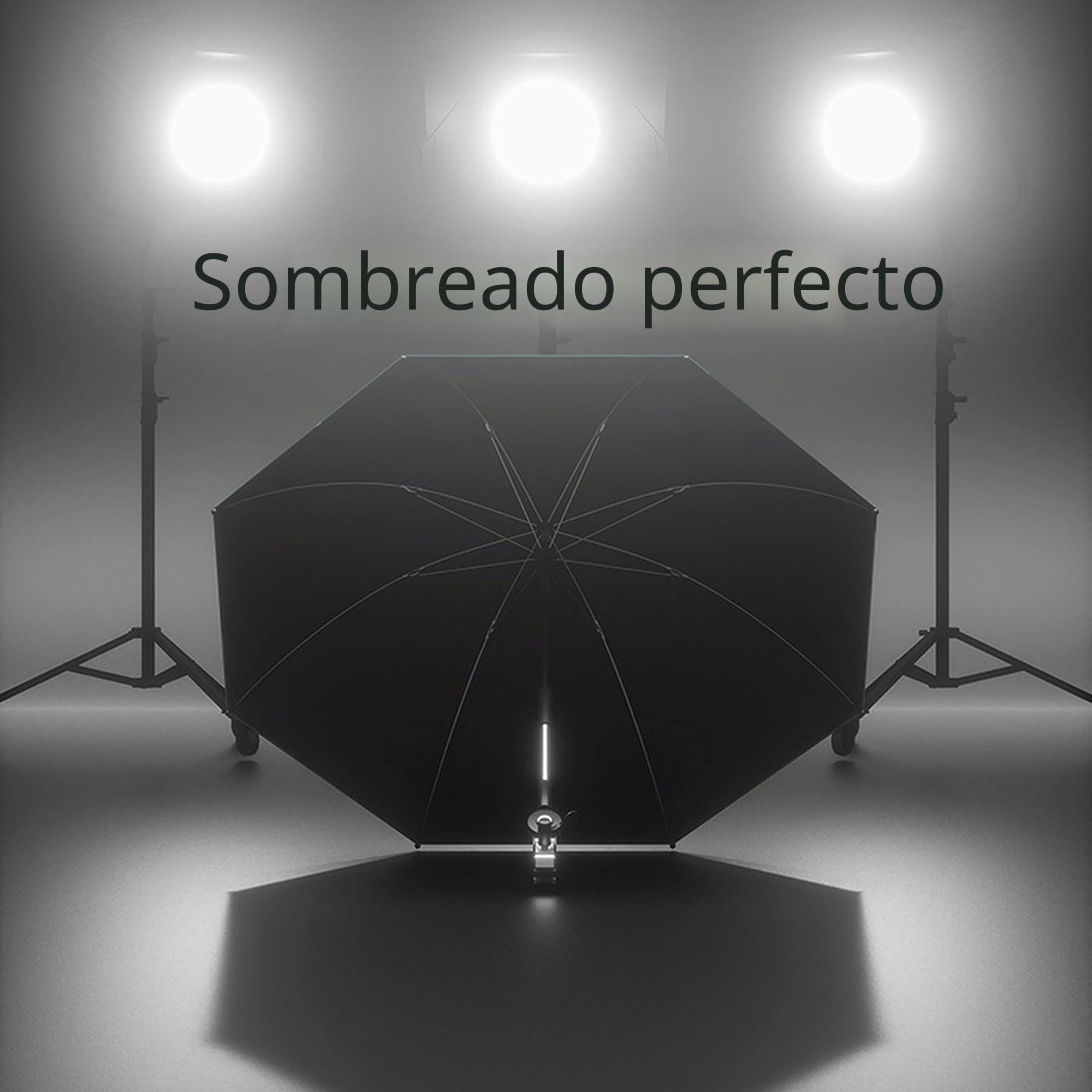 Sombrilla de trípode para bloquear la lluvia/luz solar para fotografías/películas al aire libre o sombrear para fotografías/películas en el estudio