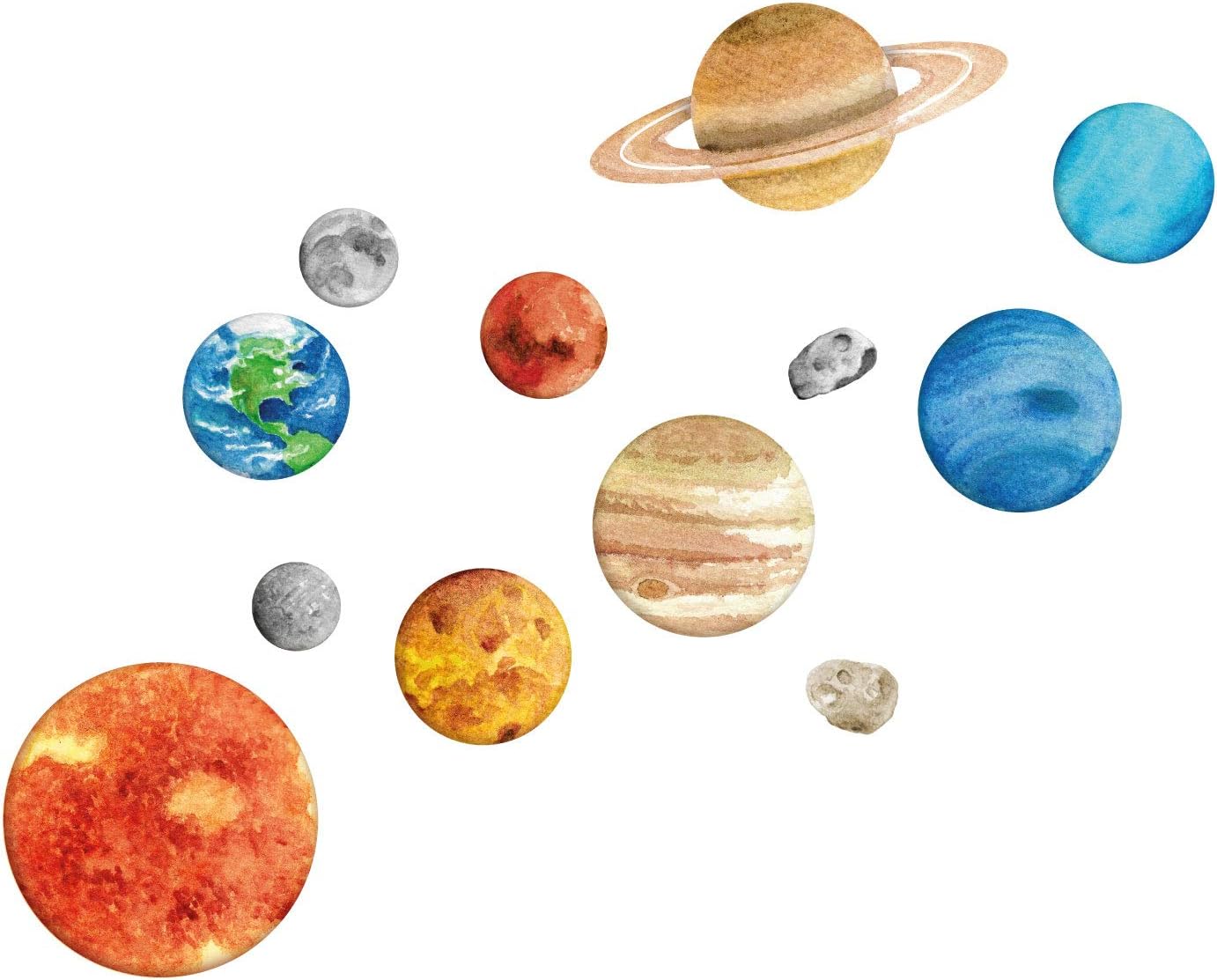 Solar System Wall Sticker, Space Wall Stickers, Perfect for a Creating a Space Themed Room, Large size - Image 3
