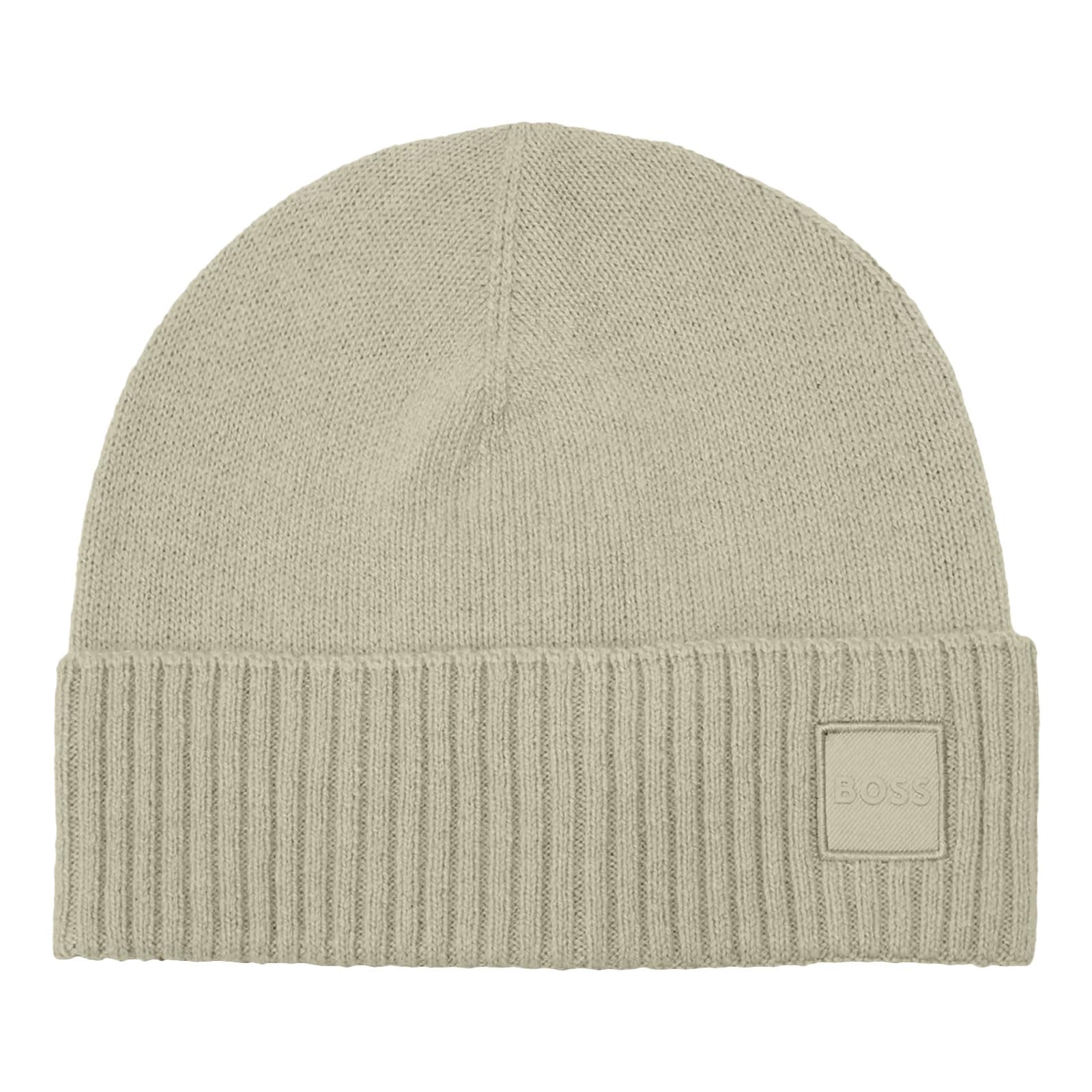 BOSS Men's Akaio_R_Hat Beanie, Light Beige,