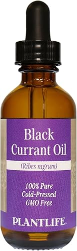 Plantlife Aceite portador de grosella negra, aceites portadores prensados en frío, sin OMG y sin gluten, para la piel, el cabello y el cuidado