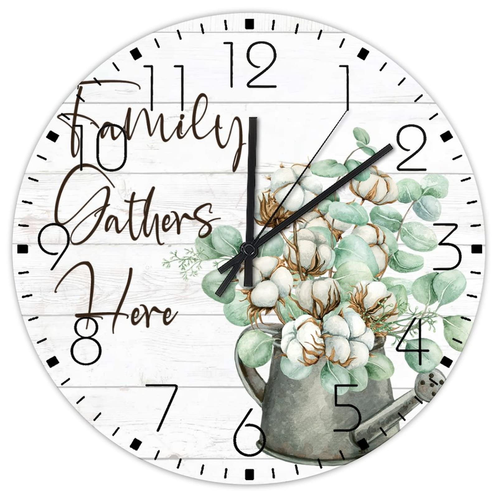Horloge aquarelle florale en bois pour insuffler de la poésie dans votre maison