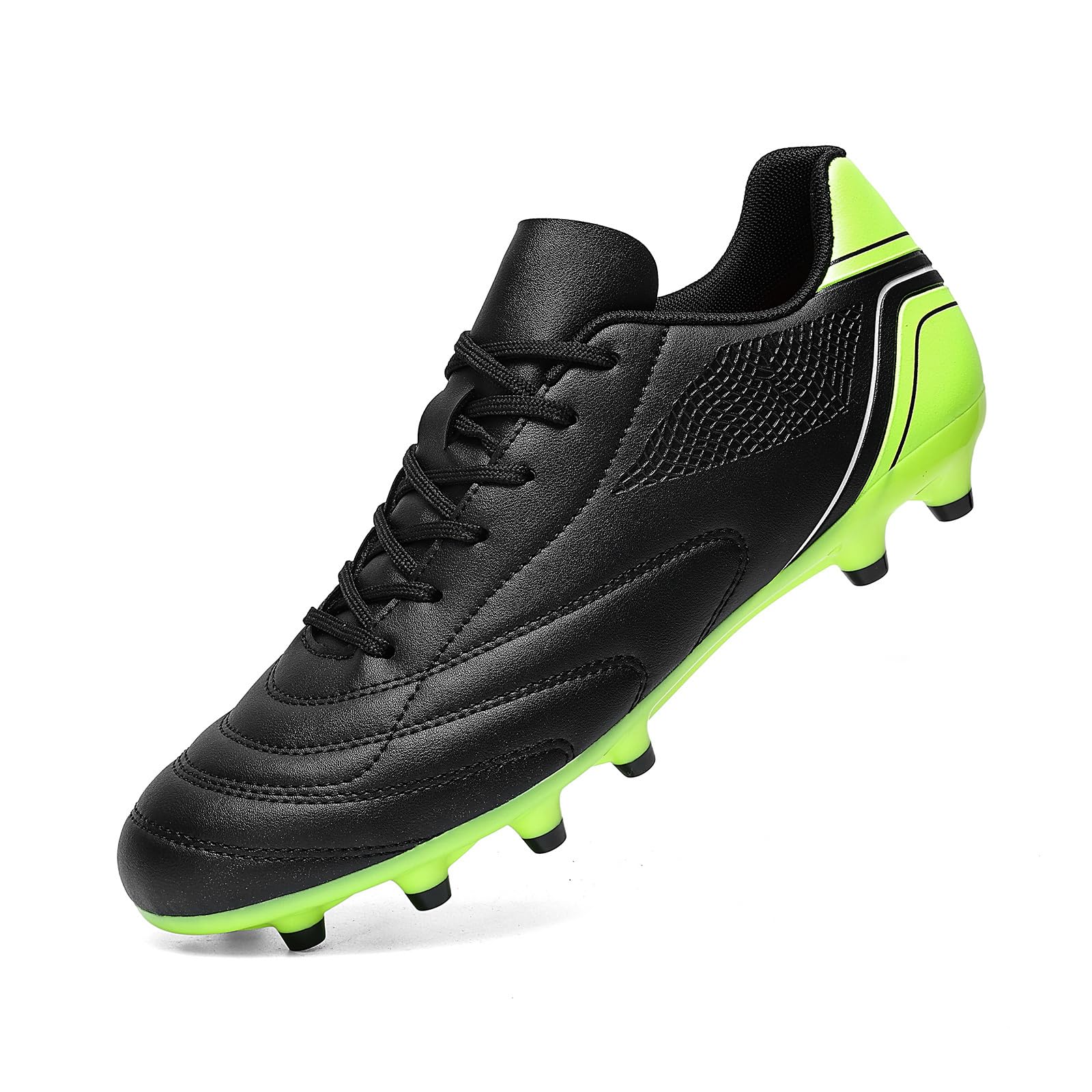 HaloTeam Soccer Shoes Mens Cleats Outdoor Professional Training Turf Football Boots Breathable Athletic Sneaker for AG/FG 6.5 US-11 US