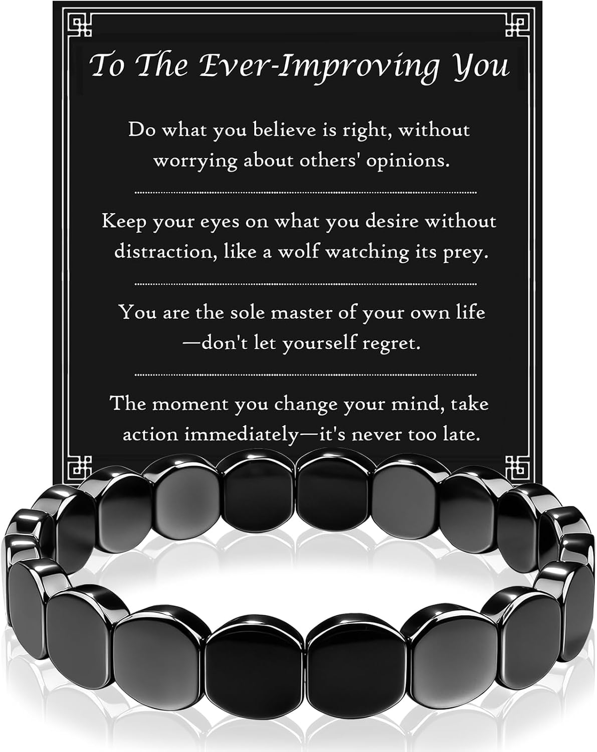 Pulsera Hematite para Hombre con Cuentas Naturales