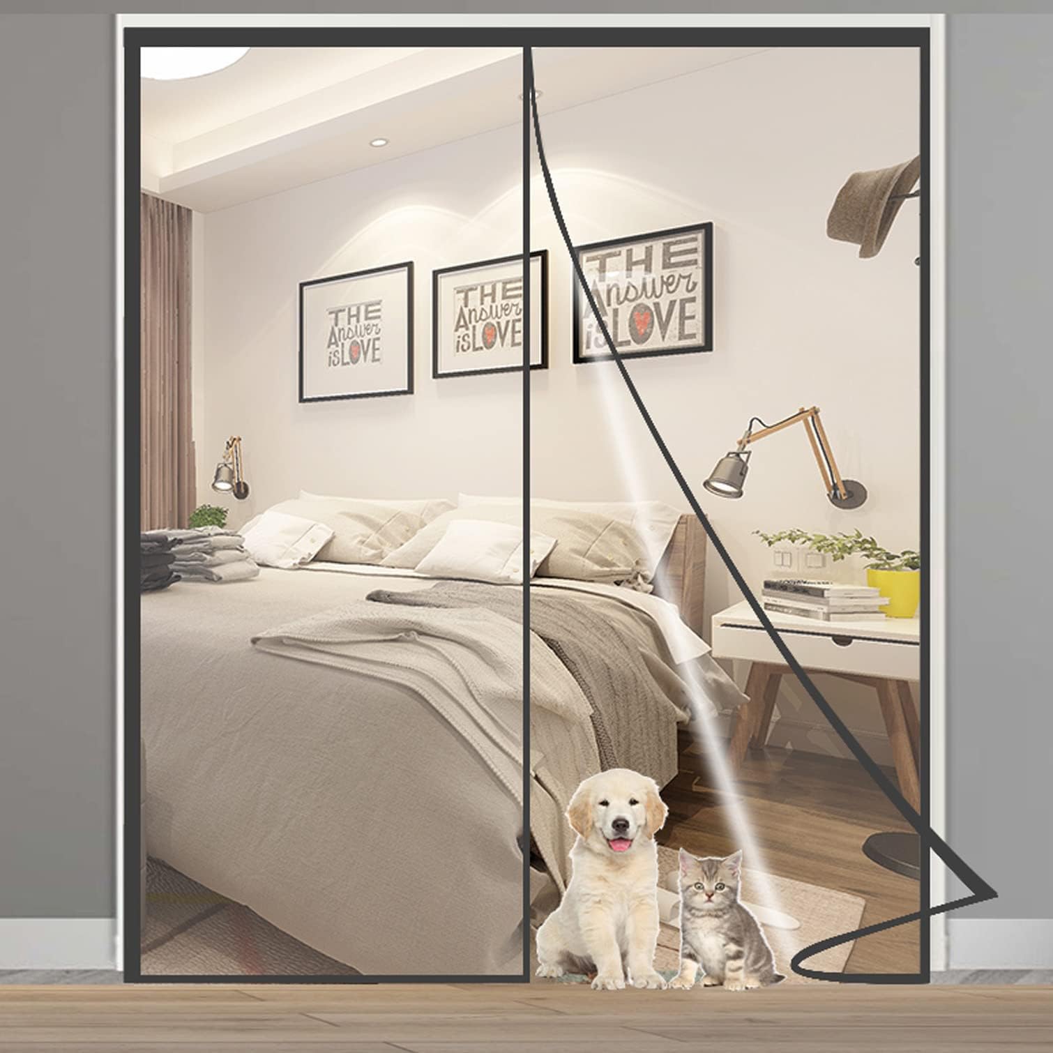 Tenda Magnetica Isolante Termica in PVC Trasparente,Autoadesivo Schermo Termico for Porta,Inverno a Prova di Vento Tenere Caldo per Porte Finestra per D'ingresso Cucina (W100xH220cm(39x87in))
