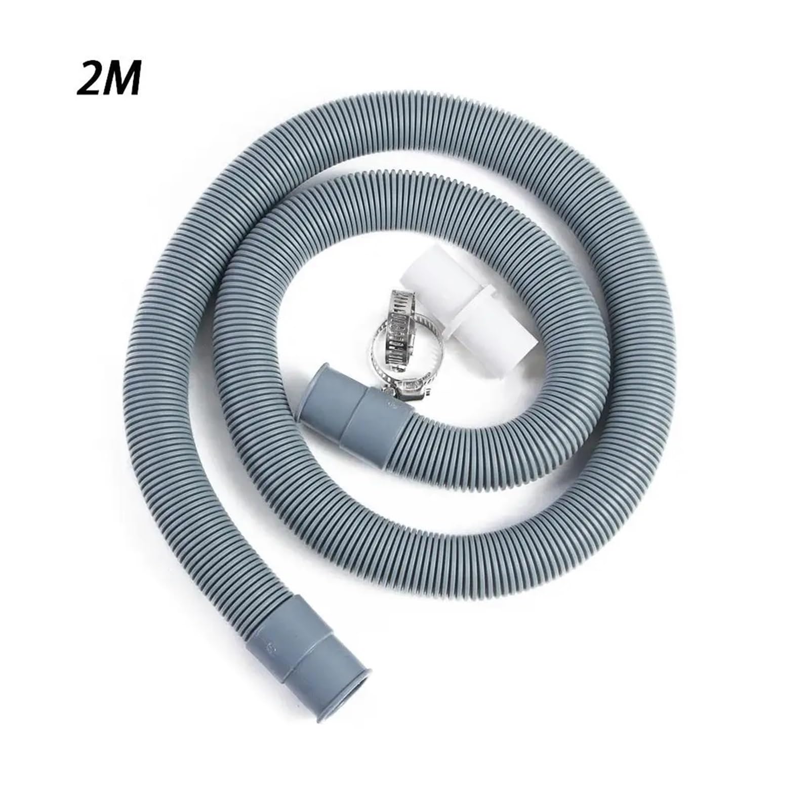 Manguera para lavadora ， Manguera de lavadora de 3/2/1 metros, kit de extensión de tubo de desagüe for lavadora y lavavajillas universal(2 Meter)