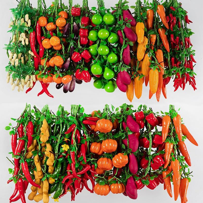 Artificial Fruits Pack Fruit Kebabs, Fake Fruit Set Foam Fruit for Decor, Decorative Fruit for Home Party Vase Fillers Photography Props (Juicy Peach,10pcs)