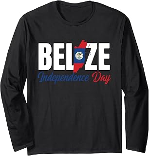 Belize Independence Day Est. 1981 Belizean Heritage Flag Long Sleeve T-Shirt