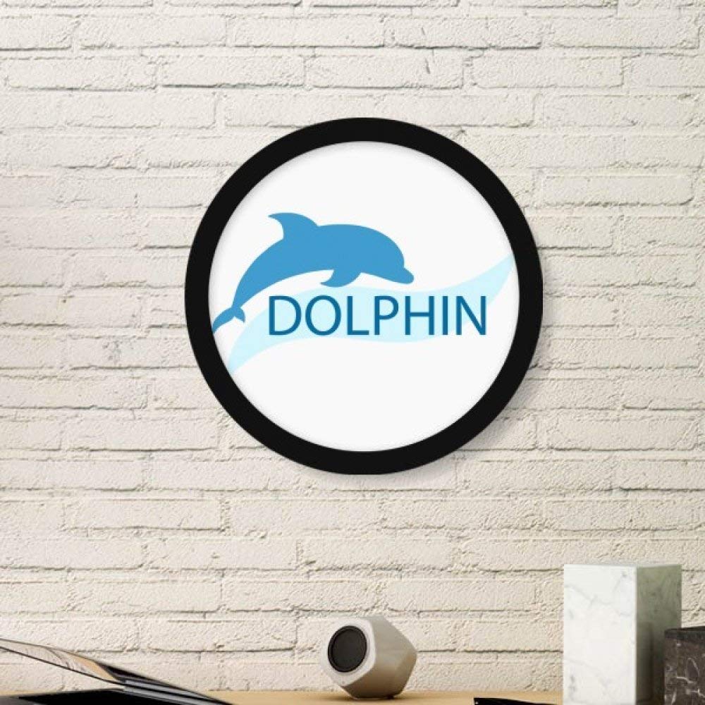 Cadre photo dauphin bleu pour sublimer les murs de votre salon chaleureux