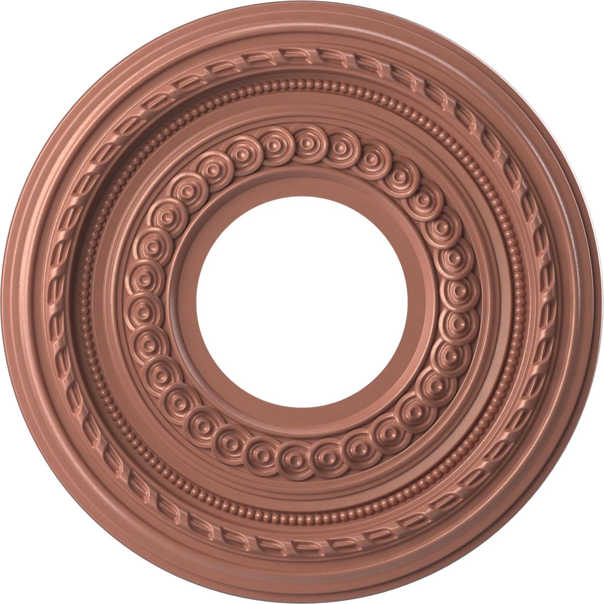 19"OD x 3 1/2"ID x 1"P Cole Thermoformed PVC Ceiling Medallion (Fits Canopies up to 5 1/8"), UltraCover Satin Hunt Club Green — Amazon image 20