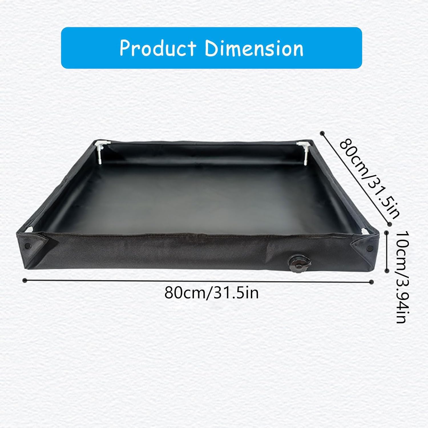Portables Folding Shower Tray Reinforced Fiber Frame Camping Base for Outdoor Use Durability Folding Base