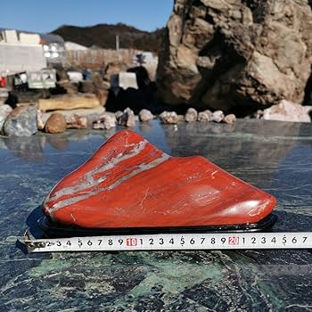 Amazon.co.jp: 赤玉石 2.2キロ レッドジャスパー 鑑賞石 石 置物