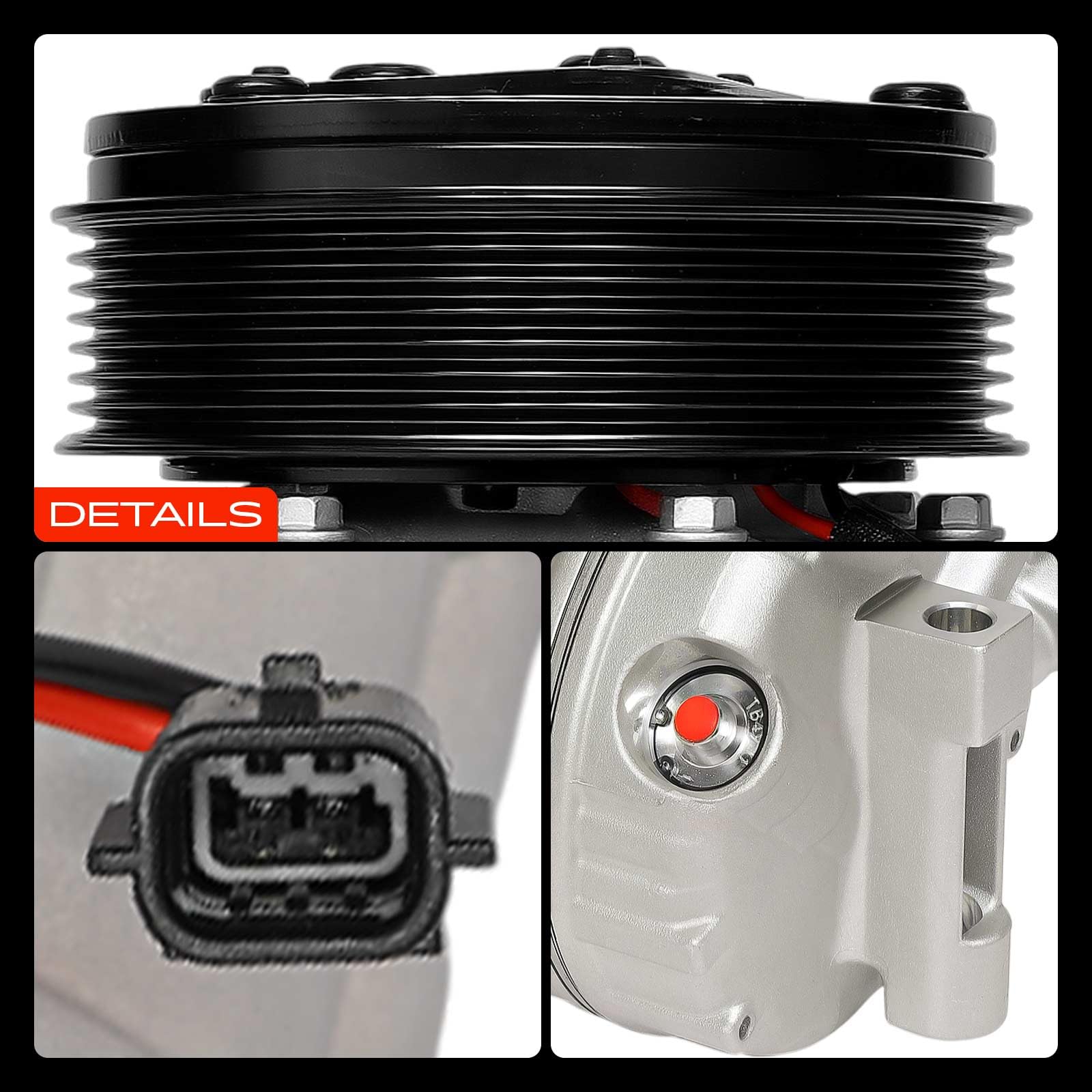 Frankberg Compressore dell'aria condizionata con frizione Diesel Compatibile con NV300 X82 Vivaro E7 J7 F7 X82 Laguna II BG0/1 KG0/1 Trafic JL FL EL JG FG EG 8200848916, con l'olio preconfezionato