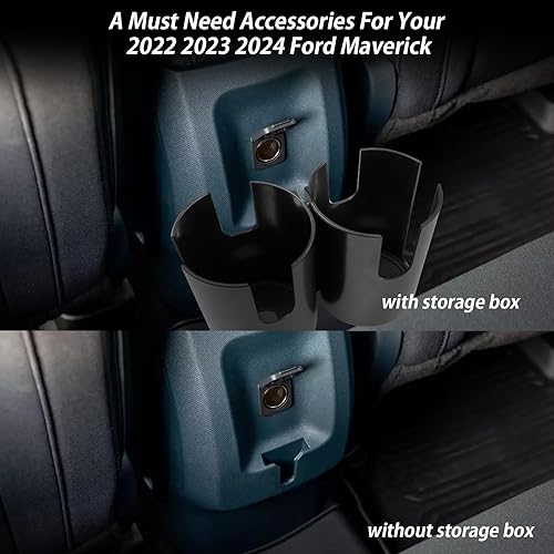Miniatura 6 de LUWU - Soporte para tazas para automóvil F*ord Maverick 2022 2023, organizador expansor de portavasos para automóvil, expansor de botellas de agua,