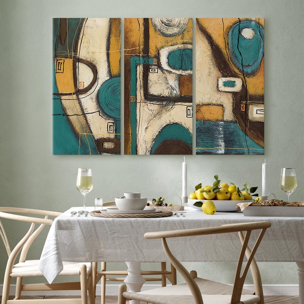 murando - Quadro Acustico Astratto 3 pezzi schiuma acustica Quadri Moderni Grandi - Camera da Letto Matrimoniale - Stampa su Tela - Pannelli Fonoassorbenti Decorativi - Fonoassorbente
