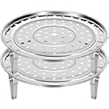 Steamer Rack for Cooking,Stainless Steel Steaming Rack,Steam Tray with Removable Legs for Instant Pressure Cooker Multi-functional Steamer Basket