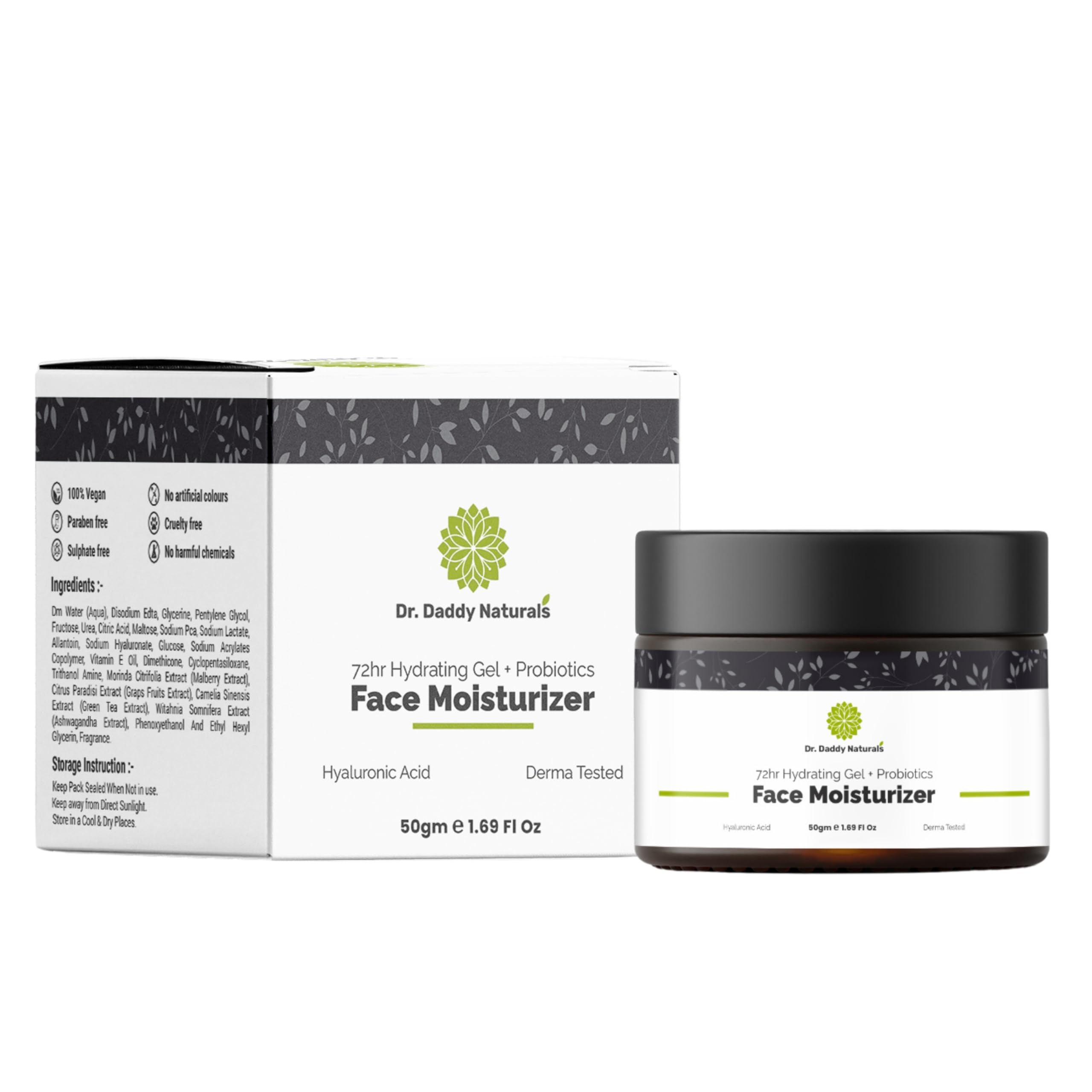 Dr. Daddy Naturals 72HR Hydrating Gel + Probiotics Face