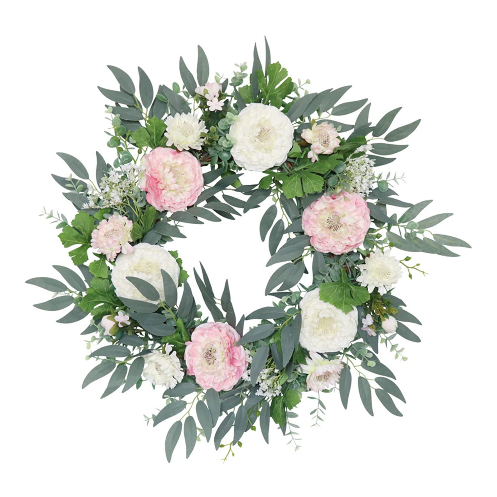 Kalttoy Simulated Flower Vine Wreath Wedding Backdrops Decorative Wreath Home Hanging Ornaments Party Garland Door Decor Front Door Hanger for All Season