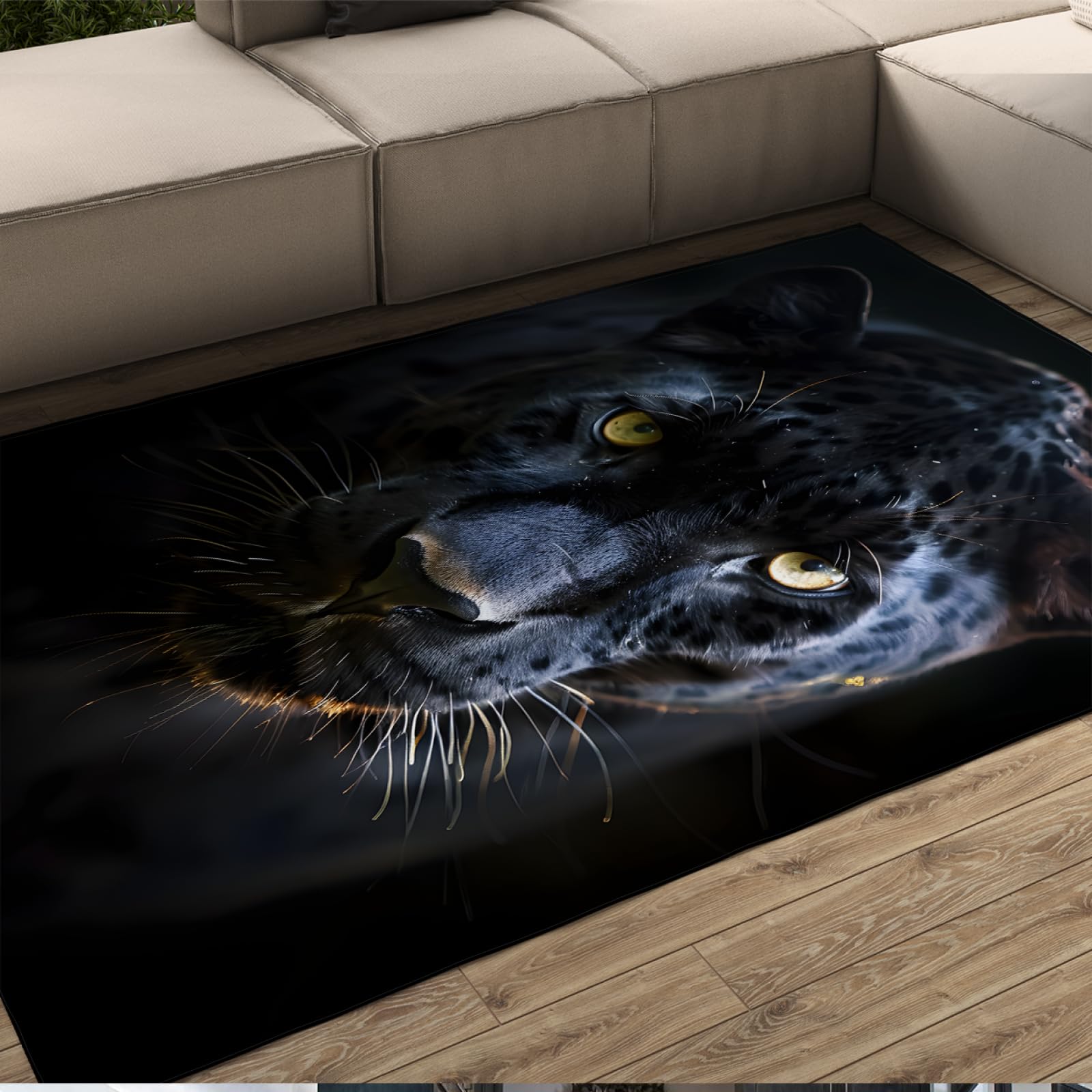 Tapis de sol noir 140x200cm idéal pour foyer de cuisine