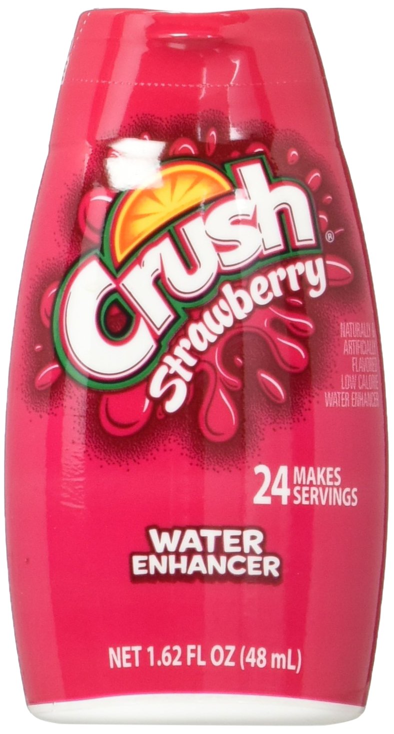Crush Liquid Water Enhancers - Sugar Free Strawberry Water Flavoring with No Calories (12 Bottles that make 24 Servings Each)