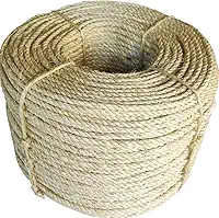 Corda de Sisal 6mm x 15 Metros para Arranhador de Gato