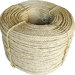 Corda de Sisal 20 Metros x 5 para Arranhador de Gato