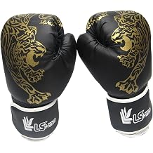 Boxing Training Gloves Breathable PU Leather, Lightweight Opening Design | Training Punching Gloves Breathable for Boxing Kickboxing