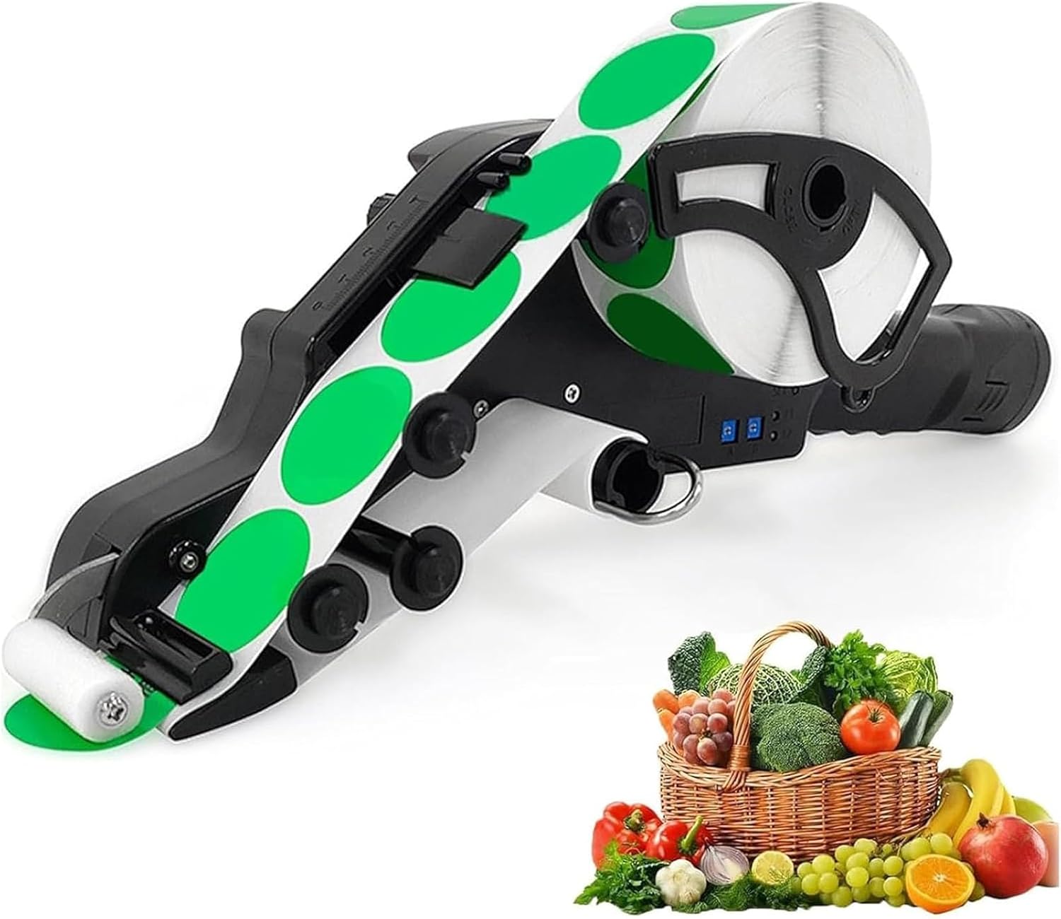 Electric Handheld Label Applicator, Automatic 40mm Label Dispenser, Easy to Carry, Portable Sticker Dispenser, for Logistics, Warehouse, Fresh Produce Industry