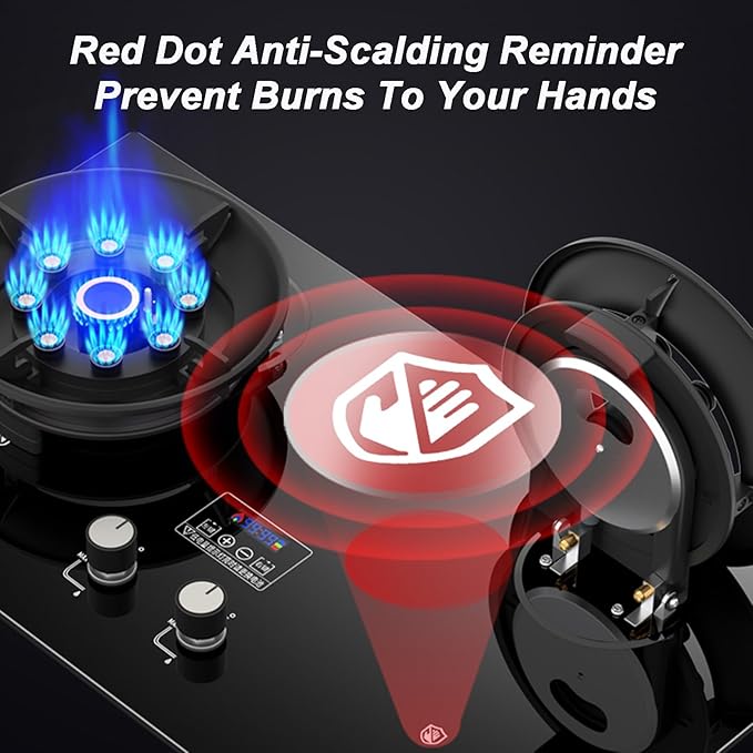 Estufa de Gas 2 Puestos 75 cm Empotrable miniatura 7