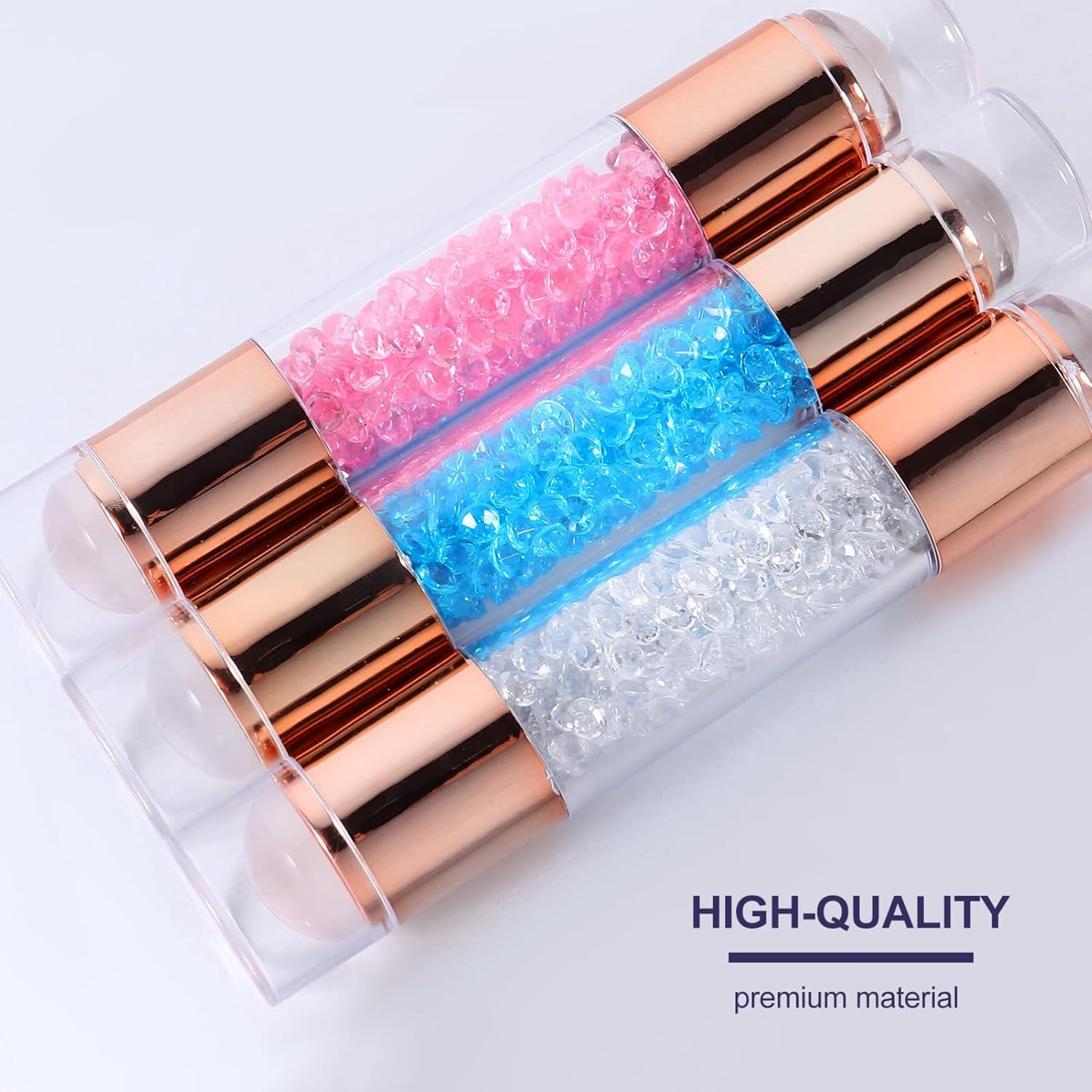 3Pcs Double End Nail Stamper for DIY Nail Art Designs for Beginners and Home Use Includes and Stamping Tools for Elegant Manicures