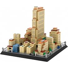 928Pcs Rockefeller Center New York Building Set World Landmark Architecture Model Collectible Toy for Kids and Adults