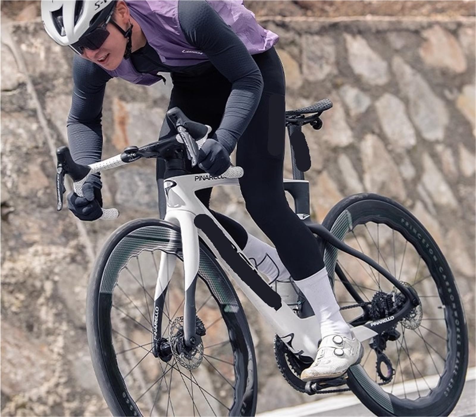 Pantalones de Ciclismo con Pechera Invierno for Hombre, Pantalones cálidos y cómodos Almohadilla, Negros for para Carretera