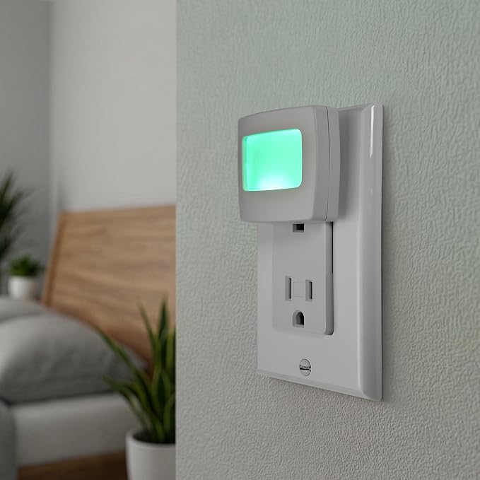 Lámpara nocturna LED verde Maxxima mini siempre encendida 4 unidades miniatura 5