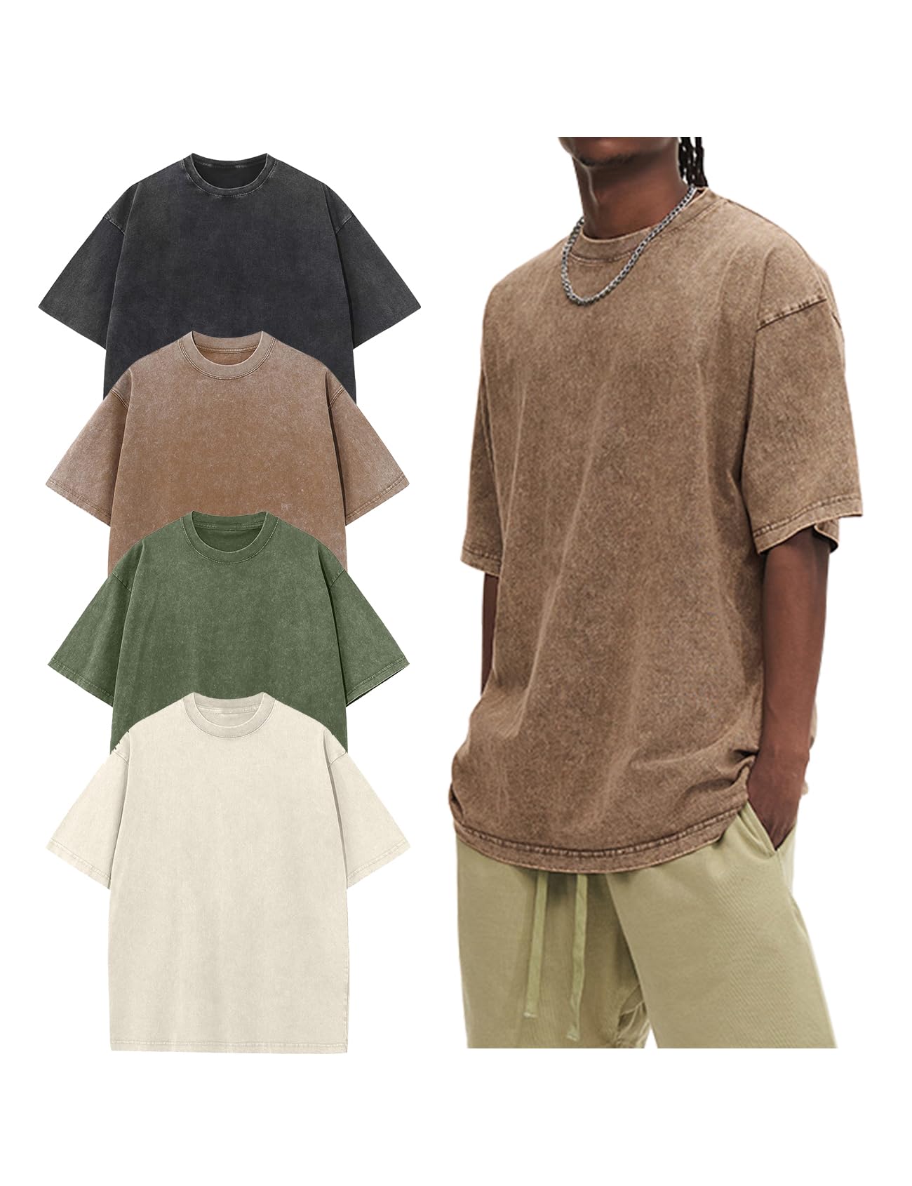 ArssmOversized Acid Wash Tee