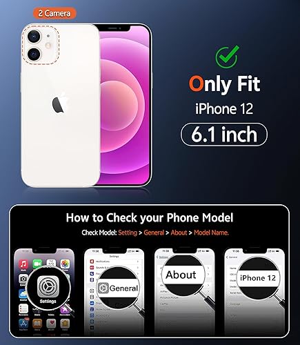 Miniatura 805 de Fntcase Funda para iPhone 15 Plus y 14 Plus de 6.7 pulgadas, magnética, a prueba de golpes de grado militar, antiamarilleo, delgada, protectora