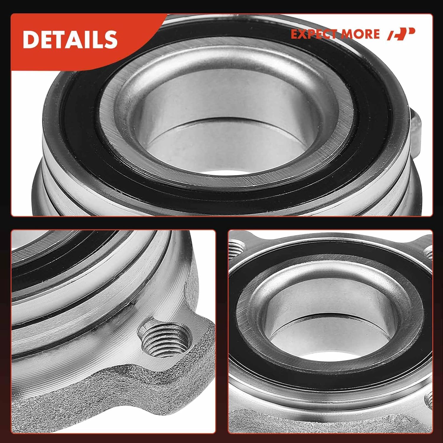 A-Premium 2 x Rear Wheel Bearing and Hub Assembly Compatible with BMW 530xi 645Ci 650i 745i 745Li 750i 750Li 760i 760Li Alpina B7 X5