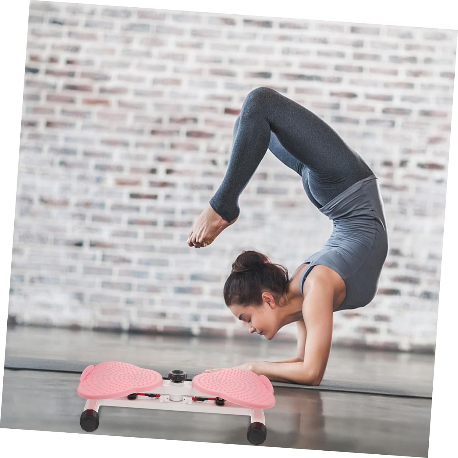 1pc Twisting Waist Disc Fitness Device Home Exercise Equipment for Core Strength and Weight Loss Low Impact Twisting Plate for Ages Easy to Use Pink