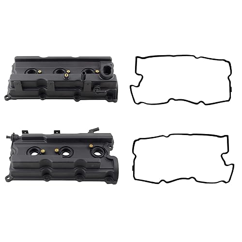 BOXI Junta de tapa de válvula de motor izquierda y derecha de repuesto para Nissan Frontier 2005-2016/NV1500 NV2500 NV3500 2012-2016/Pathfinder