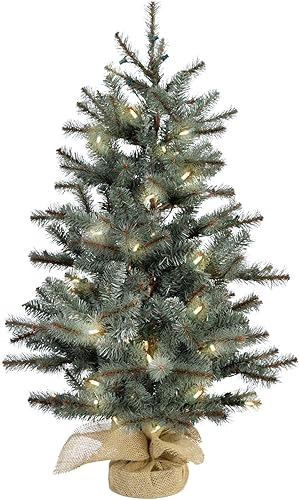 Miniatura 42 de Fraser Hill Farm Árbol de porche de 3 pies con luces LED multicolor Luces LED multicolor,Luces LED de color blanco cálido