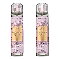 Vista 1 de Bath and Body Works CHAMPAGNE TOAST - Bruma de fragancia fina – NUEVOS LOOKS 2022 – Paquete de 2 unidades (8.0 fl oz de tamaño completo)